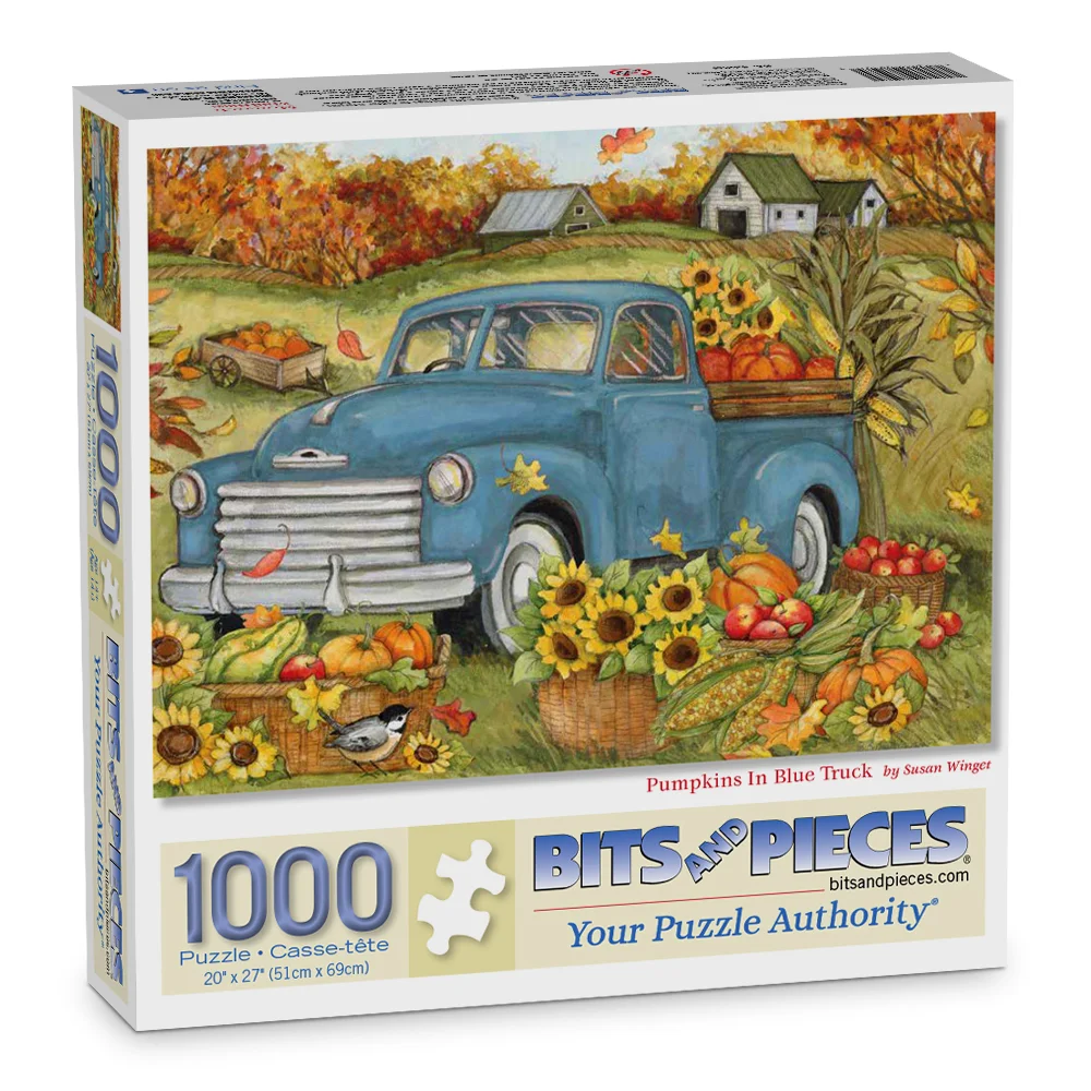 Pumpkins in Blue Truck